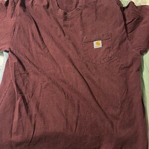 Carhartt Men's Maroon Pocket T-Shirt